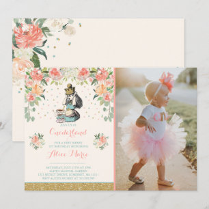 Vintage Alice dans ONEderland Invitation d'anniver