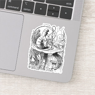 Vintage Alice in Wonderland Hookah Rups Sticker