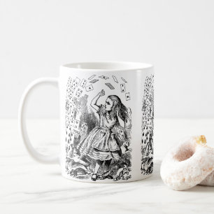 Vintage Alice in Wonderland, Speelkaarten Vliegen Koffiemok