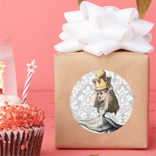 Vintage Alice In Wonderland STICKER (Fête)