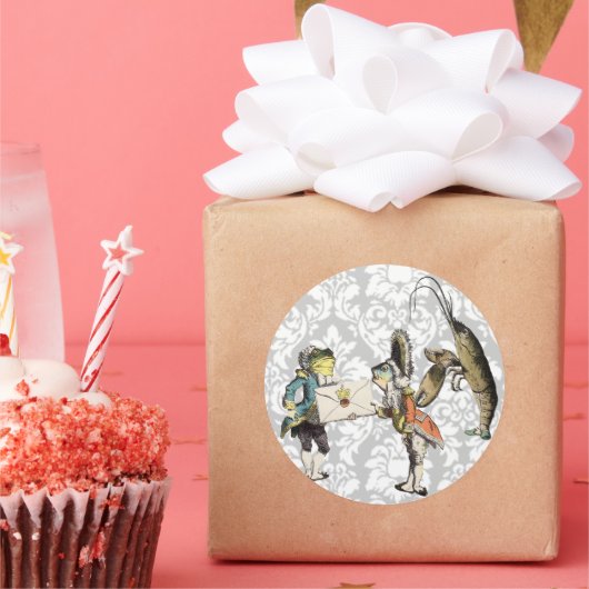 Vintage Alice In Wonderland STICKER (Fête)