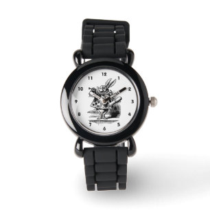 Vintage Alice in Wonderland Witte Konijn als herau Horloge