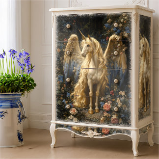 Vintage Alicorn Bos Eenhoorn Decoupage Ambacht Tissuepapier