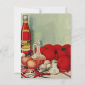 Vintage Aliments Italiens Tomato Catsup Invitation (Devant)