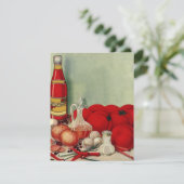 Vintage Aliments Italiens Tomato Catsup Invitation (Debout devant)