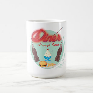 Vintage All American Diner Koffiemok