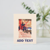 Vintage allemand, modifier le texte Carte postale (Debout devant)