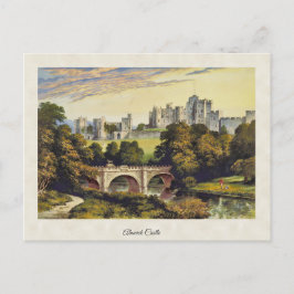 Vintage Alnwick Castle Northumberland Briefkaart