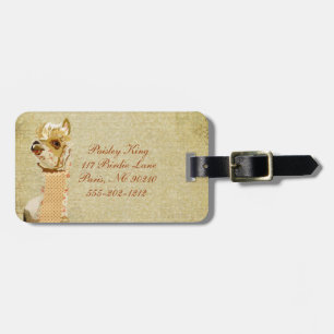 Vintage Alpaca Bagagelabel