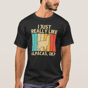 Vintage Alpaca Voor Mannen Vrouwen Kinderen Jongen T-shirt