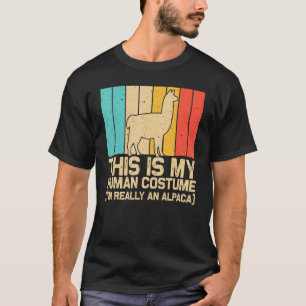 Vintage Alpaca Voor Mannen Vrouwen Kinderen Jongen T-shirt