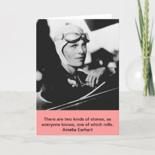 Vintage Amelia Earhart Foto Kaart