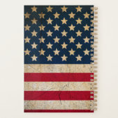 Vintage American Flag Ajouter un nom Personnalisé (Dos)