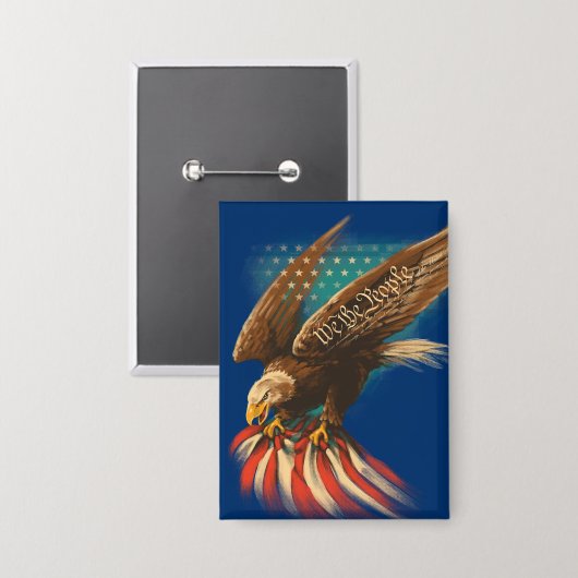 Vintage Americana Button (Voorkant / Achterkant)