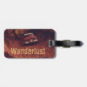Vintage Americana Wanderlust Bagagelabel (Achterkant horizontaal)