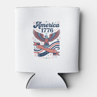 Vintage Amerika 1776 Adelaar Patriottisch Shirt On Blikjeskoeler