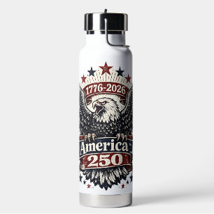 Vintage Amerika 250 Steenarend 1776-2026 Patriotti Waterfles