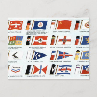 Vintage Amerikaanse Scheepvaartmaatschappij Huisvl Briefkaart