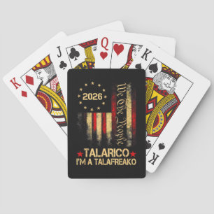 Vintage Amerikaanse vlag 2026 Patriottische politi Pokerkaarten