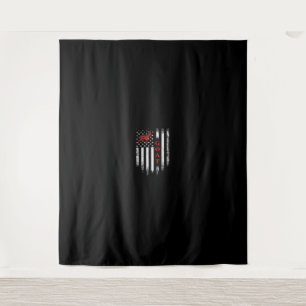 Vintage Amerikaanse Vlag Geit Wandkleed