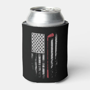 Vintage Amerikaanse Vlag Golfclub Cadeau Golfer Blikjeskoeler