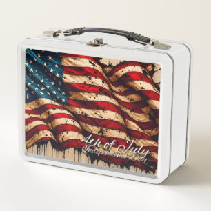 Vintage Amerikaanse vlag kunst voor 4 juli