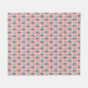 Vintage Amerikaanse vlag patriottische deken.1776- Fleece Deken