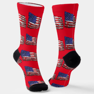 Vintage Amerikaanse Vlag Thunder_Cove Sokken