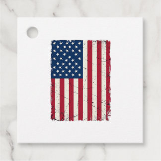Vintage Amerikaanse Vlag Vector T-shirt Desi Bedankjes Labels