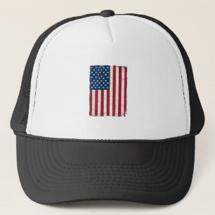 Vintage Amerikaanse Vlag Vector T-shirt Desi Trucker Pet