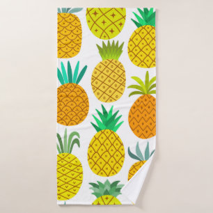 vintage ananas sans soudure motif isolé sur whi