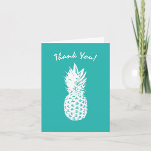 Vintage ananas vruchten aangepaste bedankkaartjes bedankkaart