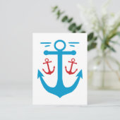 Vintage Anchor Briefkaart (Staand voorkant)