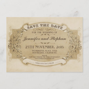 vintage ancien enregistrer la carte date