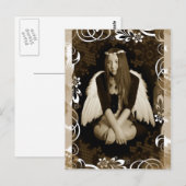 Vintage Angel Briefkaart (Voorkant / Achterkant)