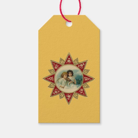 Vintage Angel Cadeaulabel (Voorkant)