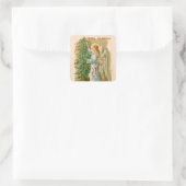 Vintage angel en sticker kerstmis (Tas)