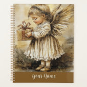 Vintage Angel Planner Personalize with Your Name" (Devant)
