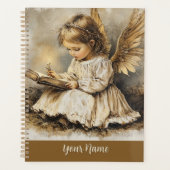 Vintage Angel Planner Personalize with Your Name" (Devant)