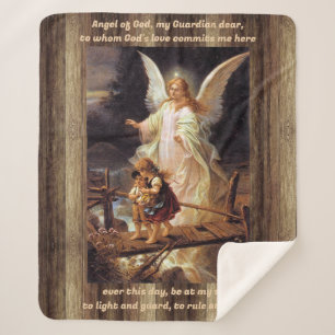 Vintage Angel Sherpa Deken