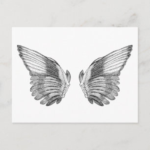 Vintage Angel Wings Briefkaart
