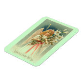 Vintage Angel With Lilies Easter Magneet (Linkerzijde)