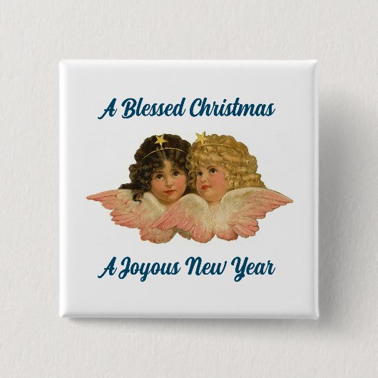  Vintage Angels Button Pin (Voorkant)