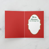 Vintage Angles Noël rétro ajouter carte de message (Intérieur)