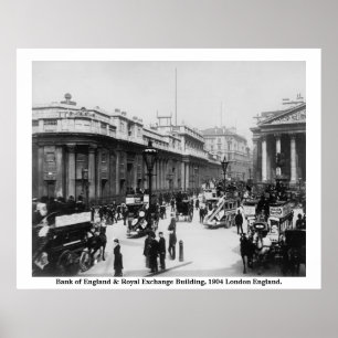 Vintage Angleterre, affiche de la Royal Exchange L