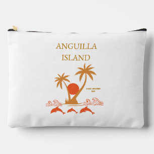 Vintage Anguilla Island Tropische Zonsondergang Gr Etui