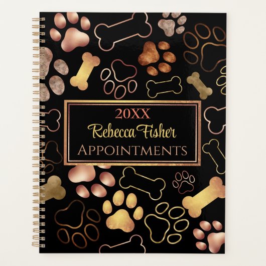 Vintage Animaux domestiques assis, Chien marchant, (Devant)