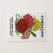 Vintage-anjer-zaadpakket Legpuzzel (Horizontaal)