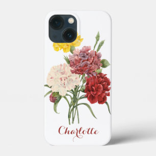 Vintage Anjers Dianthus Tuin Bloemen Redoute iPhone 13 Mini Hoesje