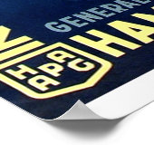 Vintage - Années 1930 Graf Zeppelin Affiche de voy (Coin)